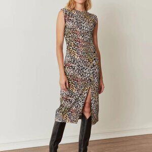 Anthropologie Grey State Chiara Dress Animal Print Crewneck Size 1X New